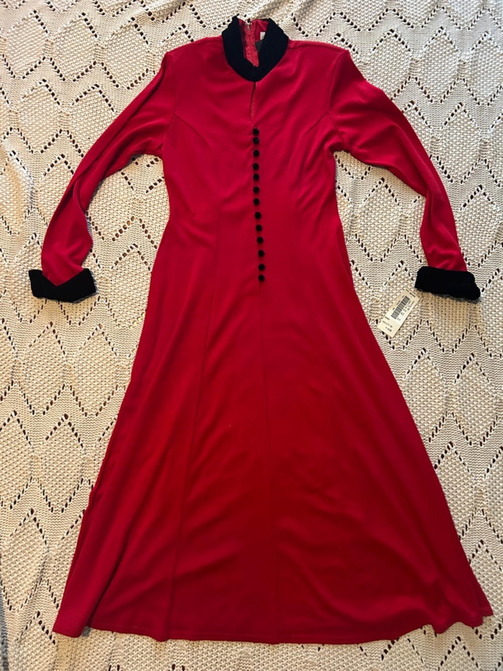 Vintage 80s California Gold Rush Red Dress NWT!!